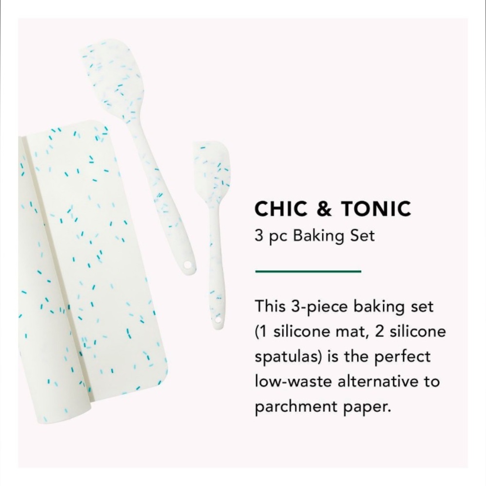Chic & Tonic 3pc Silicone Baking Set